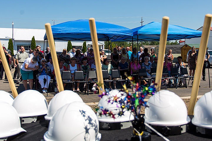 &lt;p&gt;People gather to listen to the Executive Director of the Post Falls Senior Center speak regarding the new expansion on Wednesday.&lt;/p&gt;