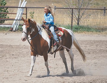 &lt;p&gt;Ally Luedtke of Ronan races around the barrels in the 7 &amp; Under age group.&lt;/p&gt;