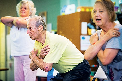 &lt;p&gt;Barrie MacConnell performs an exercise during a Fit and Fall Proof class Tuesday at Hayden Senior Gems.&lt;/p&gt;
