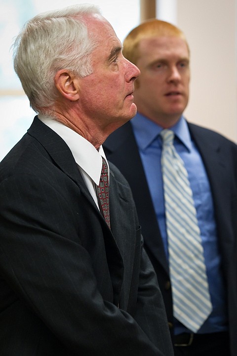 &lt;p&gt;Bill McCrory exits a Kootenai County courthouse Tuesday after pleading not guilty to a contempt of court charge related to posting a court affidavit online.&lt;/p&gt;