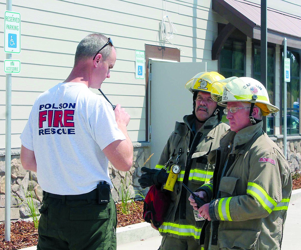 &lt;p&gt;Polson Fire Chief Clint Cottle gives firefighters information before entering the Red Lion Aug. 13.&lt;/p&gt;