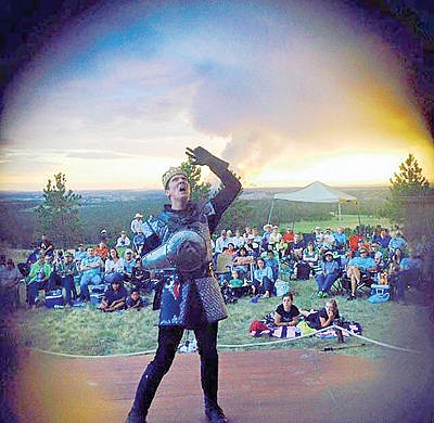 <p>Sam Peterson as Richard III (courtesy of Ben Barker with the Montana Shakespeare in the Parks).</p>