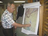Studying the area's geological history