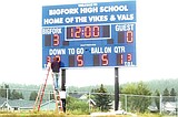 BHS gets new football scoreboard