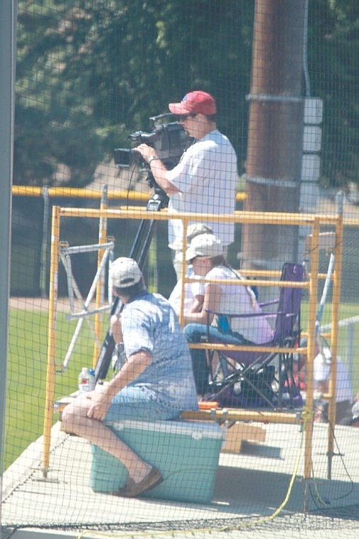 CBH TV cameraman Spencer Plate was one of the eight interns who
helped broadcast the Babe Ruth World Series Aug. 6-13 in Ephrata.
The game appeared on the CBH&Otilde;s web site and on iFiber
Communications' channel one TV.