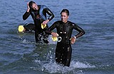 Halpin and Uibel win Whitefish Lake Triathlon