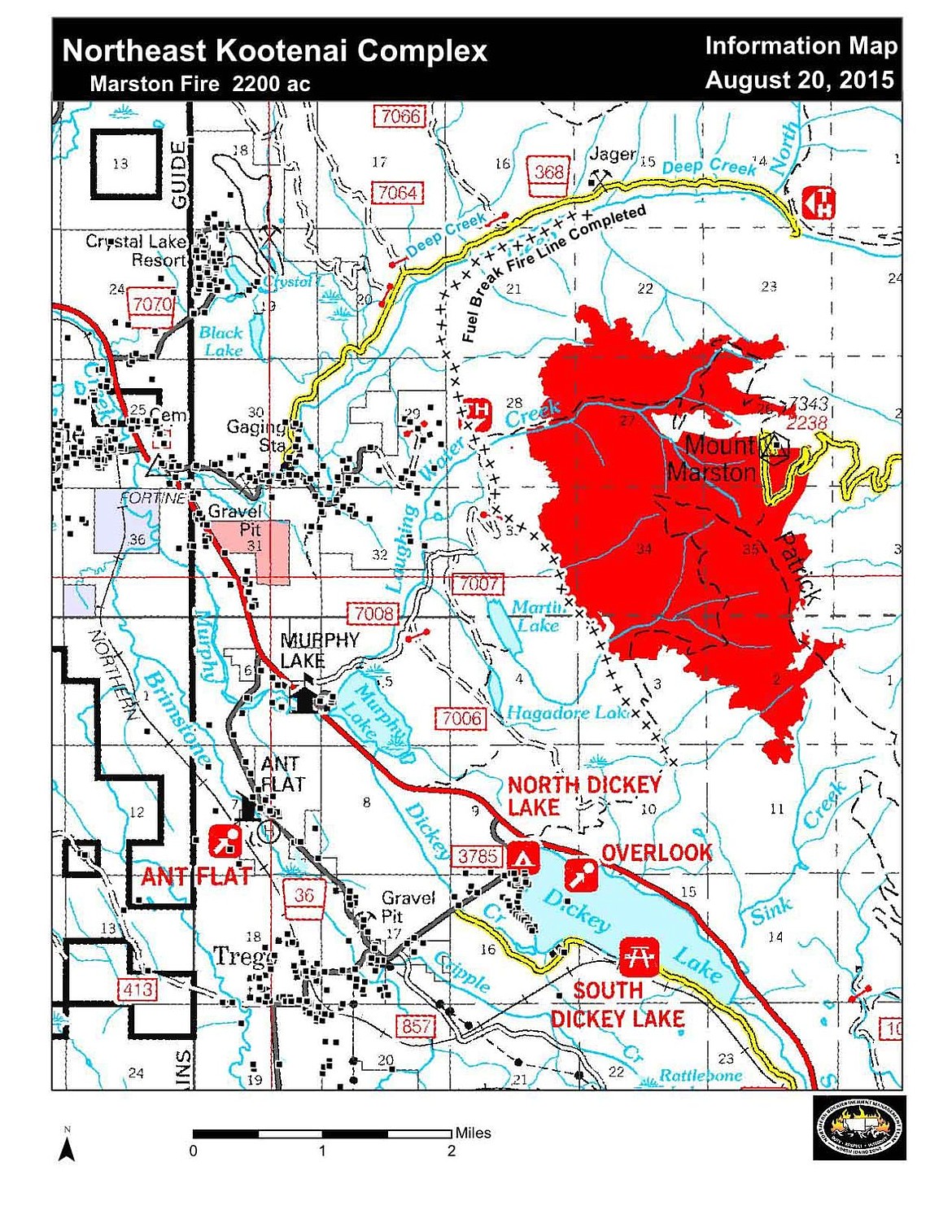 &lt;p&gt;This map shows the perimeter of the 3,000-acre Marston Fire on Aug. 20.&lt;/p&gt;