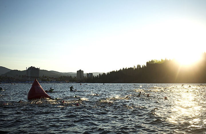 &lt;p&gt;LOREN BENOIT/Press More than 1,300 athletes from around the world gathered on Coeur d'Alene's City Beach on the morning of August 21, 2016 for the start of the 14th annual Ironman Coeur d'Alene triathlon. Participants were challenged to a 2.4-mile open water swim in Lake Coeur d'Alene, followed by a 122-mile bike ride and finishing the race with a 26.2-mile run. Thousands of spectators cheered on the athletes as they raced through the 94-degree weather for the event.&lt;/p&gt;