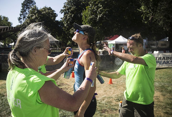 &lt;p&gt;LOREN BENOIT/Press More than 1,300 athletes from around the world gathered on Coeur d'Alene's City Beach on the morning of August 21, 2016 for the start of the 14th annual Ironman Coeur d'Alene triathlon. Participants were challenged to a 2.4-mile open water swim in Lake Coeur d'Alene, followed by a 122-mile bike ride and finishing the race with a 26.2-mile run. Thousands of spectators cheered on the athletes as they raced through the 94-degree weather for the event.&lt;/p&gt;