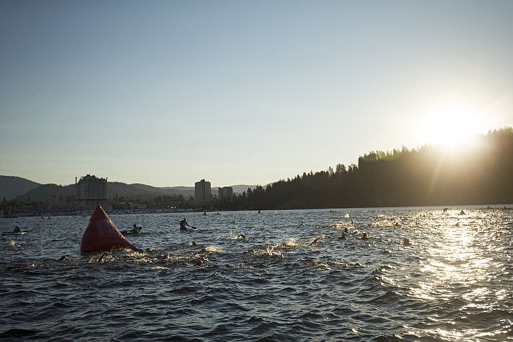 &lt;p&gt;LOREN BENOIT/Press More than 1,300 athletes from around the world gathered on Coeur d'Alene's City Beach on the morning of August 21, 2016 for the start of the 14th annual Ironman Coeur d'Alene triathlon. Participants were challenged to a 2.4-mile open water swim in Lake Coeur d'Alene, followed by a 122-mile bike ride and finishing the race with a 26.2-mile run. Thousands of spectators cheered on the athletes as they raced through the 94-degree weather for the event.&lt;/p&gt;