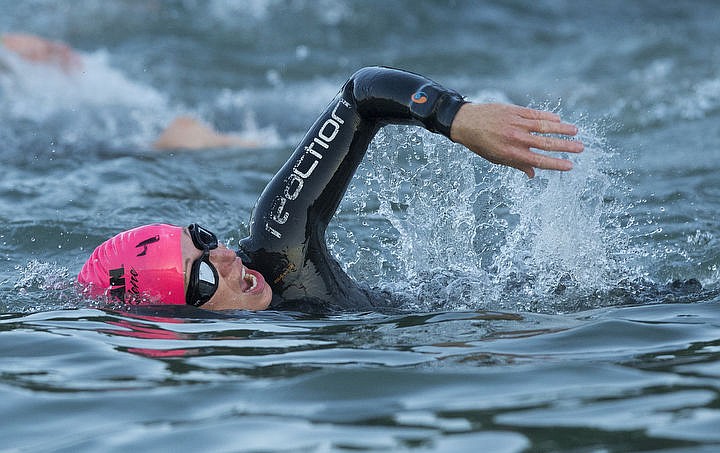 &lt;p&gt;LOREN BENOIT/Press More than 1,300 athletes from around the world gathered on Coeur d'Alene's City Beach on the morning of August 21, 2016 for the start of the 14th annual Ironman Coeur d'Alene triathlon. Participants were challenged to a 2.4-mile open water swim in Lake Coeur d'Alene, followed by a 122-mile bike ride and finishing the race with a 26.2-mile run. Thousands of spectators cheered on the athletes as they raced through the 94-degree weather for the event.&lt;/p&gt;