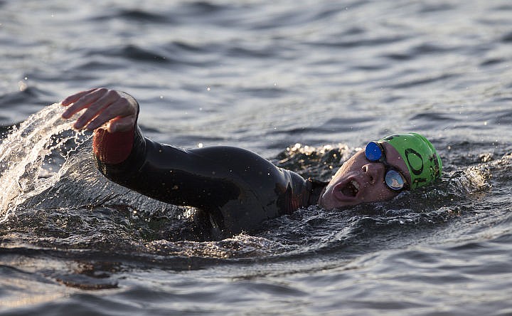 &lt;p&gt;LOREN BENOIT/Press More than 1,300 athletes from around the world gathered on Coeur d'Alene's City Beach on the morning of August 21, 2016 for the start of the 14th annual Ironman Coeur d'Alene triathlon. Participants were challenged to a 2.4-mile open water swim in Lake Coeur d'Alene, followed by a 122-mile bike ride and finishing the race with a 26.2-mile run. Thousands of spectators cheered on the athletes as they raced through the 94-degree weather for the event.&lt;/p&gt;