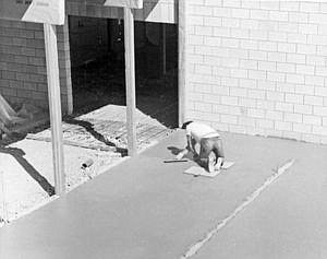&lt;p&gt;Aug. 22, 1964: Construction is progressing on the new Libby High School, and George Nass, superintendent for York Construction Co. said Friday he is confident the huge building will be roofed and completely closed in long before cold weather hits so finishing work can continue through the winter. This photo shows concrete finishing on the floor of the library area. Roofing work was also progressing last week and the area that had already been covered was almost 40,000 square feet, or about one acre, with much more to go.&lt;/p&gt;