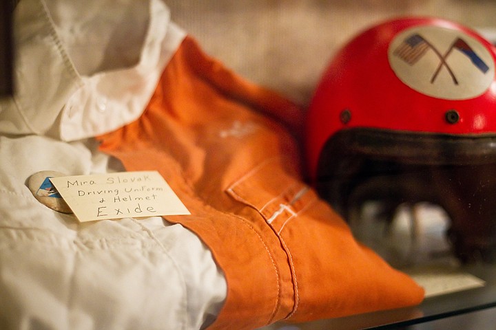 &lt;p&gt;The race suit and helmet that Mira Slovak wore in an infamous crash during a 1963 hydroplane race on Lake Coeur d'Alene are on permanent loan to Hudson's Hamburgers.&lt;/p&gt;