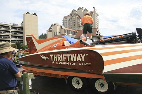 &lt;p&gt;A replica of the 1955 Miss Thriftway hydroplane was on display Saturday during the Diamond Cup Regatta at The Coeur d'Alene Resort and Museum of North Idaho. Coeur d'Alene hosted the Diamond Cup unlimited hydroplane races 10 times from 1958 to 1968.&lt;/p&gt;