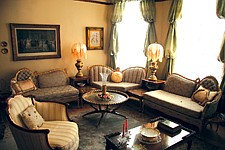 One of the sitting rooms in the Johnson's newly remodeled Victorian home. The Polson couple opened the structure last Wednesday evening for the public to view.