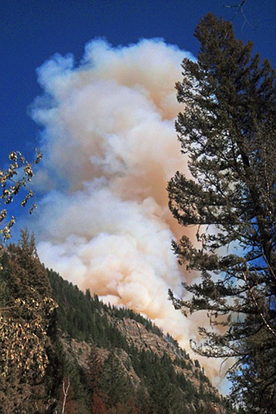 &lt;p&gt;A smoke plume rises from a burnout operation Friday on the South
Fork Lost Creek Fire.&lt;/p&gt;