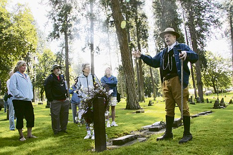 &lt;p&gt;Forest Service historian Steve Coady dresses the part of Ed Pulaski, hero of the 1910 Fires. Coady, playing Pulaski, told those on a historical tour of Forest Cemetery of the &quot;Big Burn&quot; and what it was like to be in the fledgling Forest Service 100 years ago this month. Pulaski is buried at the cemetery.&lt;/p&gt;