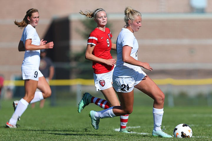 &lt;p&gt;The Lake City Timberwolves duke it out with the Sandpoint Bulldogs in girls soccer on Tuesday, Aug. 23, 2016 at Lake City High School. Lake City emerged victorious with a 4-0 win. To purchase photo, please visit www.cdapress.com/photos&lt;/p&gt;