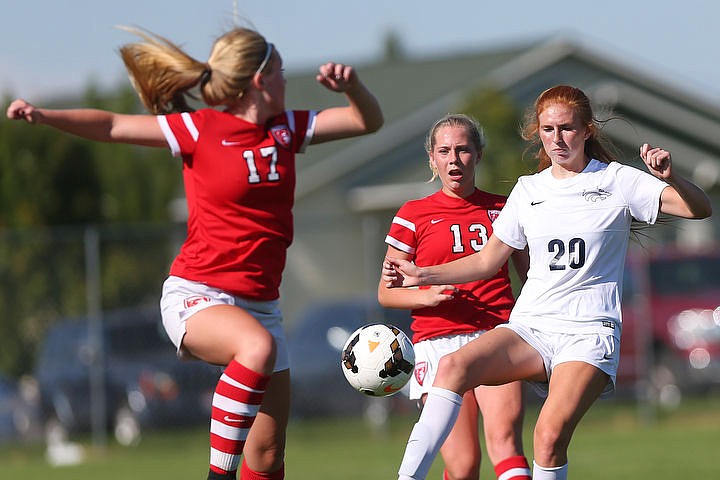 &lt;p&gt;The Lake City Timberwolves duke it out with the Sandpoint Bulldogs in girls soccer on Tuesday, Aug. 23, 2016 at Lake City High School. Lake City emerged victorious with a 4-0 win. To purchase photo, please visit www.cdapress.com/photos&lt;/p&gt;