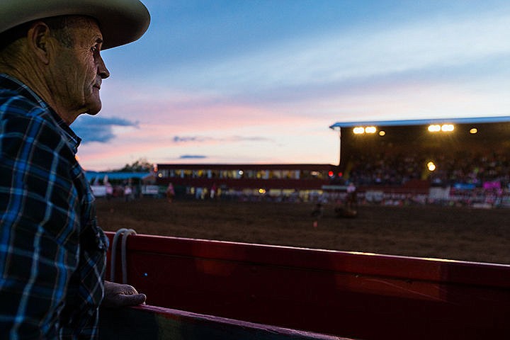 &lt;p&gt;SHAWN GUST/Press&lt;/p&gt;&lt;p&gt;Horse owner Marvin Thompson, of Potlatch, Idaho, watches the rodeo from the chute area of the arena.&lt;/p&gt;