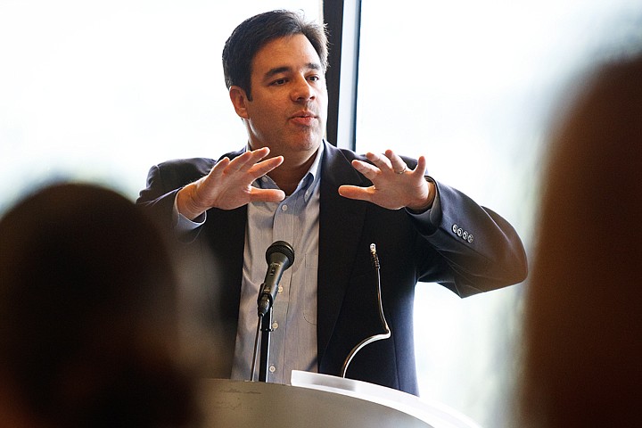&lt;p&gt;SHAWN GUST/Press Rep. Raul Labrador, R-Idaho, speaks to the Coeur d'Alene Chamber of Commerce about national finance and debt ceiling related topics Tuesday at Red Lion Templin's Hotel in Post Falls.&lt;/p&gt;