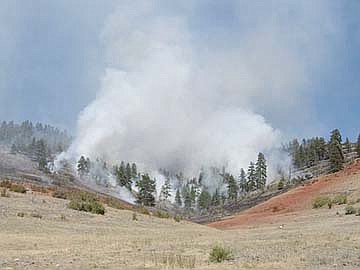 &lt;p&gt;Hilly terrain, unpredictable winds and dry vegetation have made the fire difficult to fight.&lt;/p&gt;