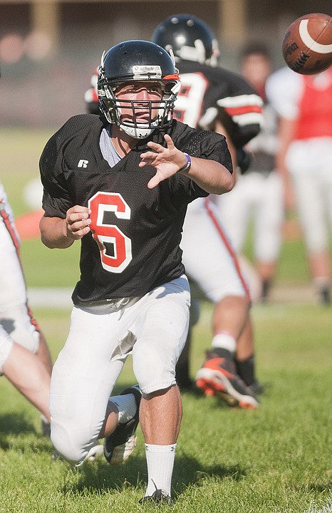 &lt;p&gt;Flathead High School quarterback Matt Tokarz pitches the ball to
a running back during&#160; practice on Wednesday afternoon.&lt;/p&gt;