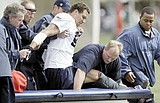 CHENEY, Wash. (AP)  Linebacker Chad Brown, a three-time Pro Bowler, broke his lower left leg during practice with the Seattle Seahawks.