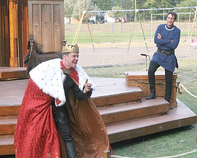 &lt;p&gt;After being crowned king, Richard III (Sam Pearson) still feels alarmed that prince Edward is still alive. &quot;O bitter consequence, / That Edward still should live! 'True, noble prince!&#148; (Bethany Rolfson/The Western News)&lt;/p&gt;