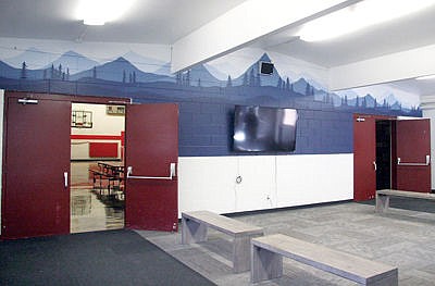 &lt;p&gt;New murals of mountains and trees in the main lobby at Morrison Elementary School. (Bethany Rolfson/The Western News)&lt;/p&gt;