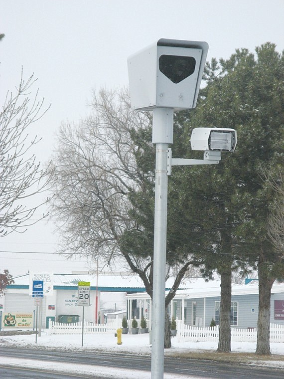 Warden is considering contracting wih EdgeCameras to install
cameras to catch speeders. The system is similar to the cameras
along Pioneer Way in Moses Lake.