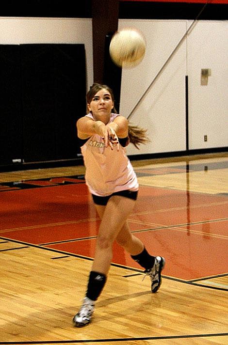 Jason Shueh/Valley Press Plains Trotter Lacy Hermiston, 16, works on her passing technique and prepares for the team&#146;s first match.