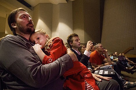 &lt;p&gt;Vanja Handeen is held by her father Bjorn as U.S. Sen. Rand Paul speaks.&lt;/p&gt;