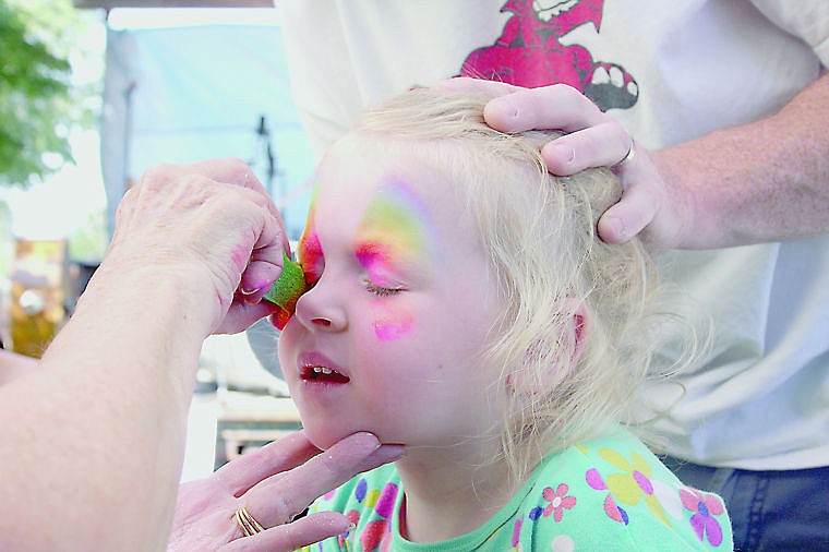 &lt;p&gt;Adilyn Croft, 3, gets her face painted by Dottie. Facepainting was a popular activity at the event.&lt;/p&gt;