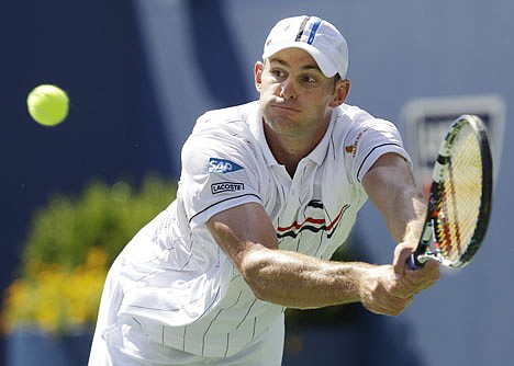 &lt;p&gt;Andy Roddick returns a shot to Rhyne Williams at the 2012 US Open tennis tournament, Tuesday, Aug. 28, 2012, in New York. (AP Photo/Kathy Willens)&lt;/p&gt;