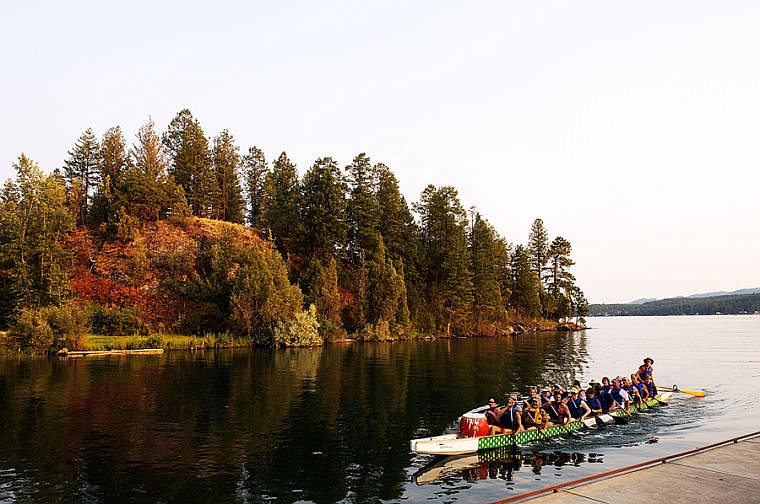 &lt;p&gt;Team Flathead DragonFlies paddles back to the dock Wednesday evening after a Dragonboat practice in Somers Bay on Flathead Lake. The Flathead DragonFlies is a new team formed from members of last year's team The Kalispell Lions. The team has recently competed in their first international race in Lethbridge, Alberta, and placed third in their division. Aug. 28, 2013 in Somers, Montana. (Patrick Cote/Daily Inter Lake)&lt;/p&gt;