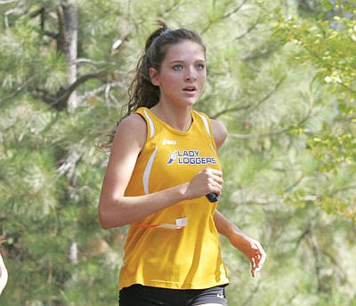 &lt;p&gt;Mikaylin Zeiler competes during Libby Invite at J. Neils Park Saturday, Aug. 27. (Paul Sievers/The Western News)&lt;/p&gt;