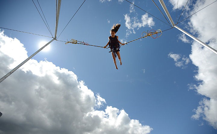 &lt;p&gt;McColl Miller, 10, of Bigfork plays on a bungee trampoline on Saturday, August 30 at the Mountain Madness Air Show. (Brenda Ahearn/Daily Inter Lake)&lt;/p&gt;