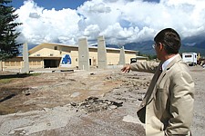 New superintendent of School District No. 28 Bob Lewandowski shows some of the ongoing construction at St. Ignatius schools. Though only in town since June 14, Lewandowski has hit the ground running.