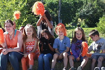 &lt;p class=&quot;p1&quot;&gt;Dixon Elementary students; (left to right) Luvenia Elliot, Ciara Mattson, &#160;Ernie Torosian, August Courville, Brynn Courville and Will James Courville wait for the parade to begin.&lt;/p&gt;