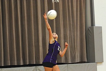 &lt;p class=&quot;p1&quot;&gt;&lt;span class=&quot;s1&quot;&gt;Haley Berkram cranks off a serve during Friday&#146;s against Mission.&lt;/span&gt;&lt;/p&gt;