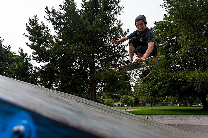 &lt;p&gt;Aidan Key, 14, preforms a 'Boneless' at the Coeur d'Alene Skate Park on Monday afternoon.&lt;/p&gt;