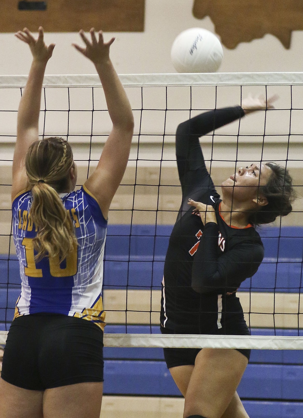 &lt;p&gt;Ronan&#146;s Siliye Pete spikes the ball over a defender during the Mission tournament on Saturday.&lt;/p&gt;