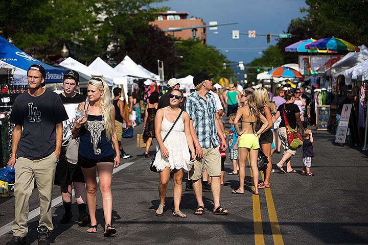 &lt;p&gt;TESS FREEMAN/Press&lt;/p&gt;&lt;p&gt;People browse the arts and crafts at the 2014 Street Fair on Sherman Ave. The fair featured over 250 venders.&lt;/p&gt;