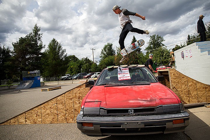 &lt;p&gt;TESS FREEMAN/Press&lt;/p&gt;&lt;p&gt;Brandon Hillding attempts practices a trick between competitions at the Coeur d&#146;Alene Skateboard Classic at the Coeur d&#146;Alene Skatepark on Saturday afternoon. The event had a total of 18 competitors and the winner won a year long sponsorship with Reel Cameras.&lt;/p&gt;