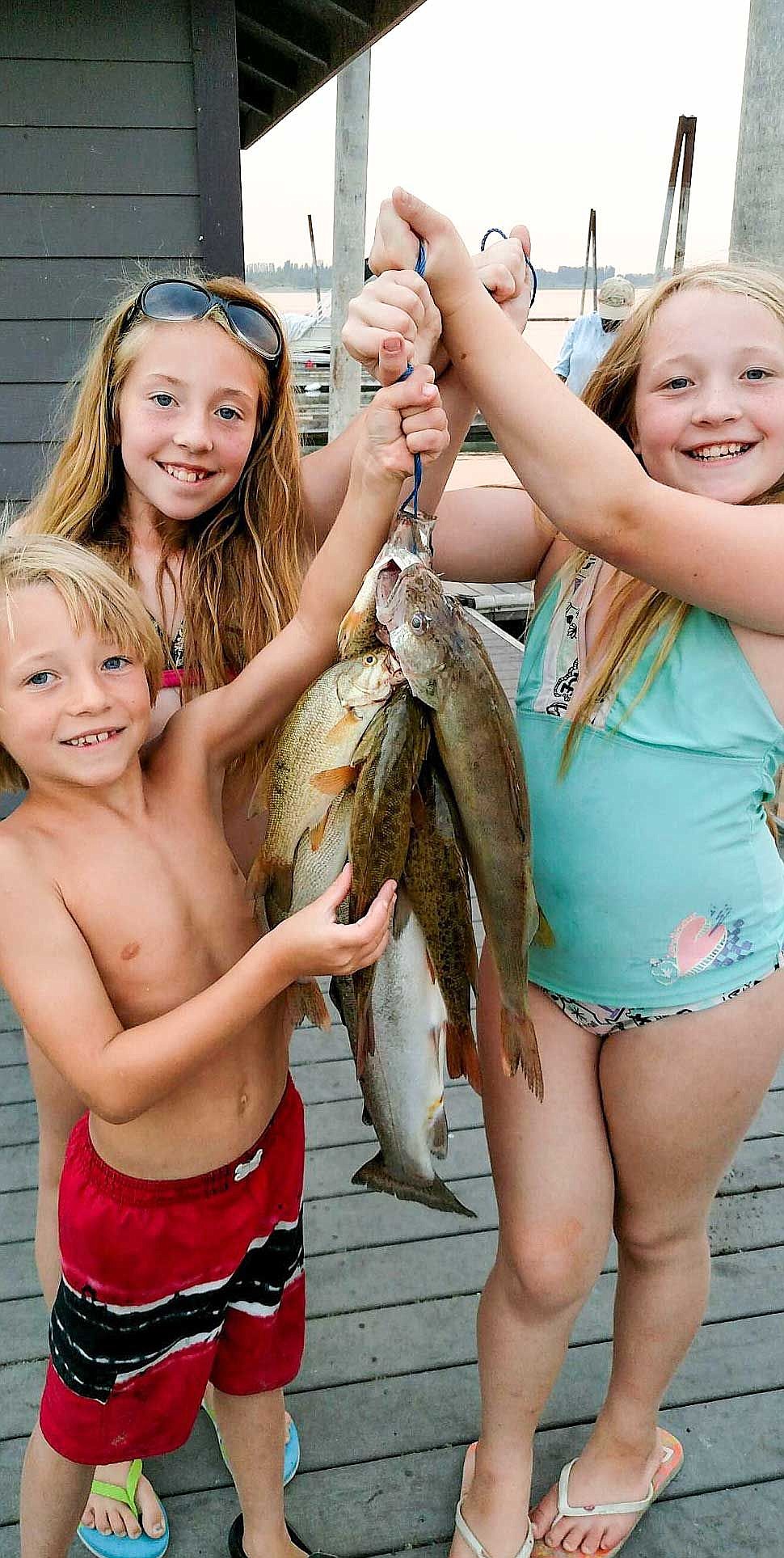 Family from Renton, Wash. enjoyed a day on Potholes Reservoir fishing before school starts.