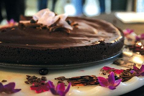 Jason Shueh/Valley Press Mitzi Stonehocker&#146;s winning Death by Chocolate cake is topped with freshly picked huckleberries.