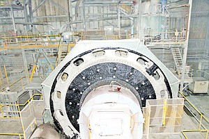 &lt;p&gt;&lt;span&gt;The low-RPM tumbler uses large steel bearings to grind the mine rock and ore into workable sizes for mineral extraction.&#160;&lt;/span&gt;&lt;/p&gt;
&lt;div&gt;&lt;span&gt;&lt;br /&gt;&lt;/span&gt;&lt;/div&gt;