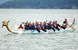 Dragon boats race on Sept. 8